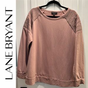 Lane Bryant‎ Rose Colored Lounge Smocking Detail Top. Size 18/20.